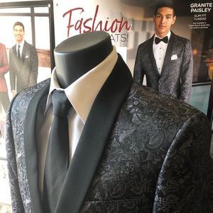 Tuxedo Jacket-Granite Aries Paisley